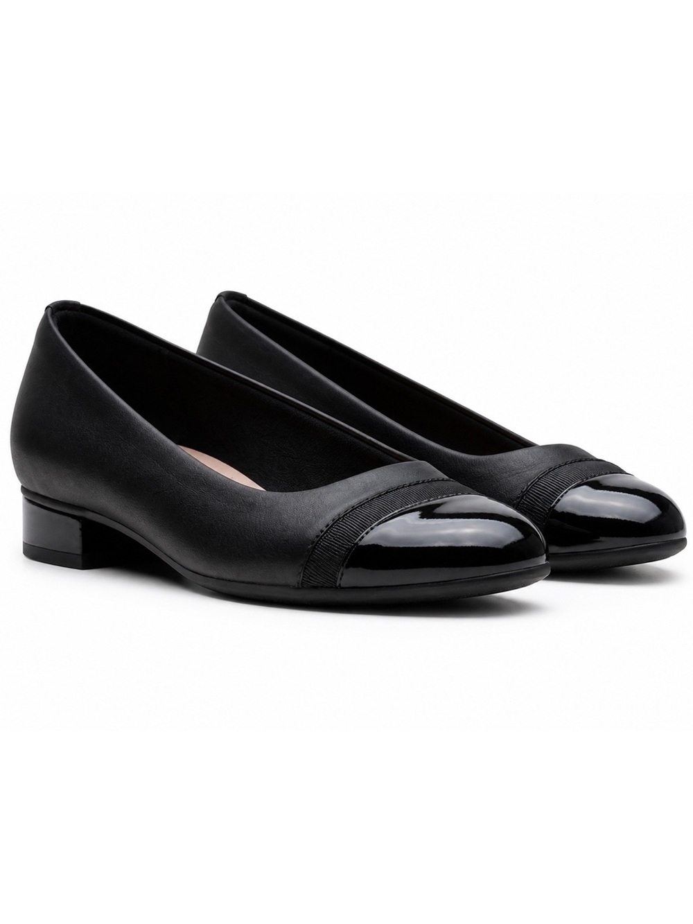 Womens Juliet Monte Clarks Black Leather Ballet Flat Slip On Shoes Size 6M New